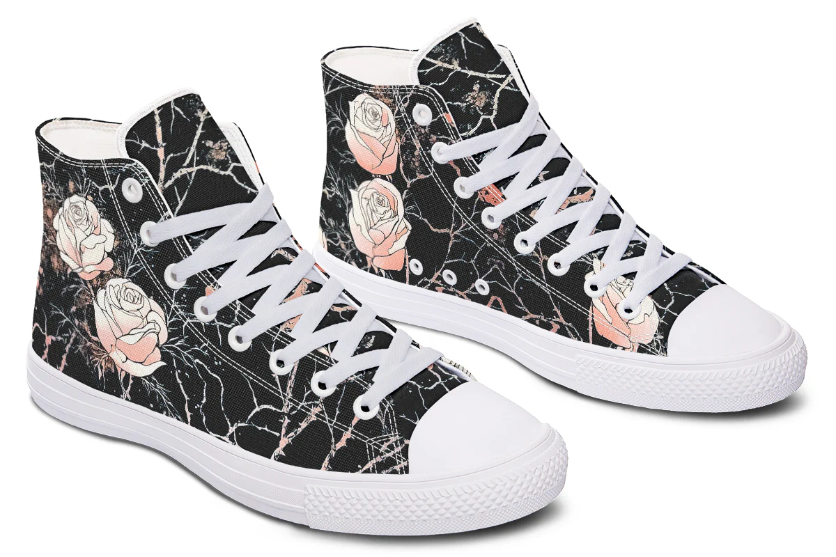 Blush Kintsugi Rose High Tops - Image 14