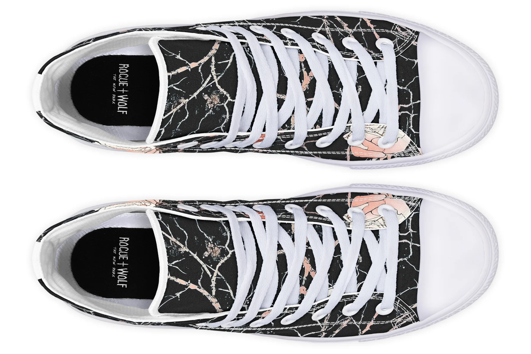Blush Kintsugi Rose High Tops - Image 18