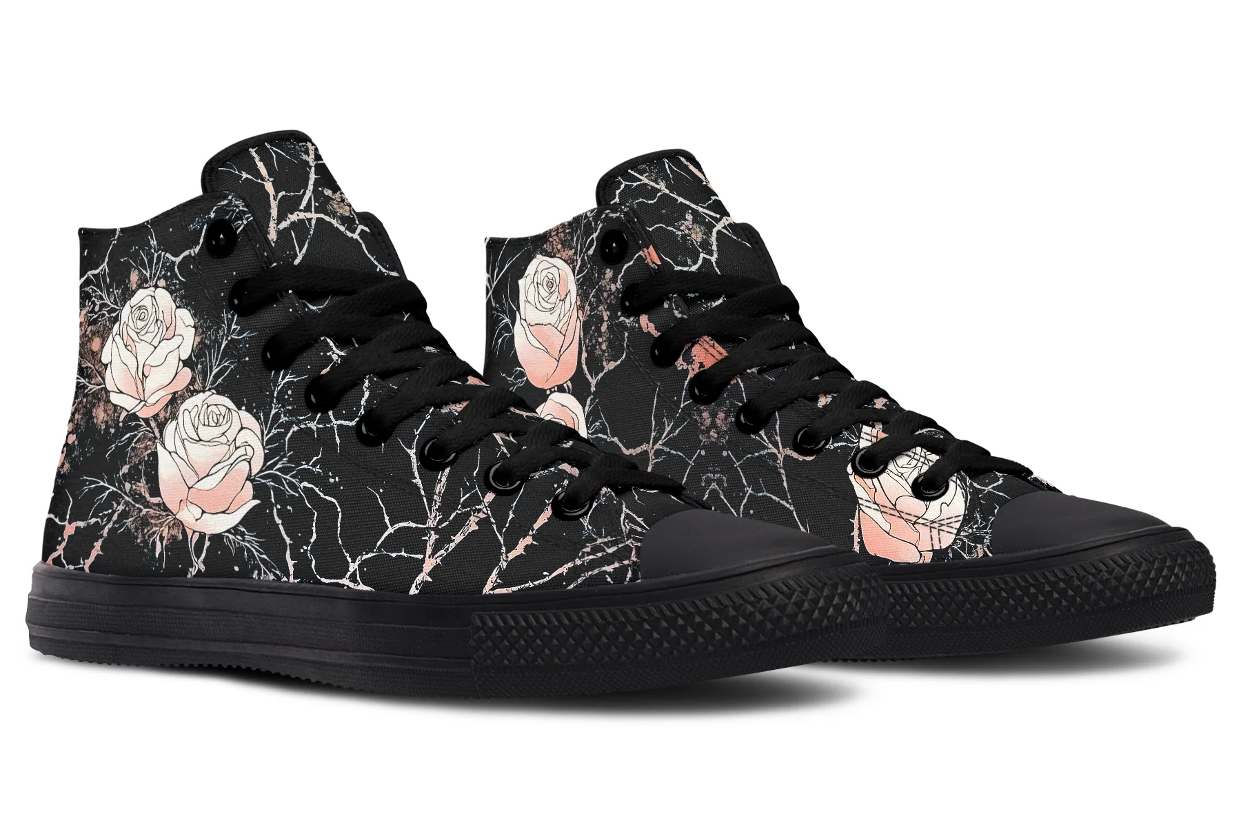 Blush Kintsugi Rose High Tops - Image 4