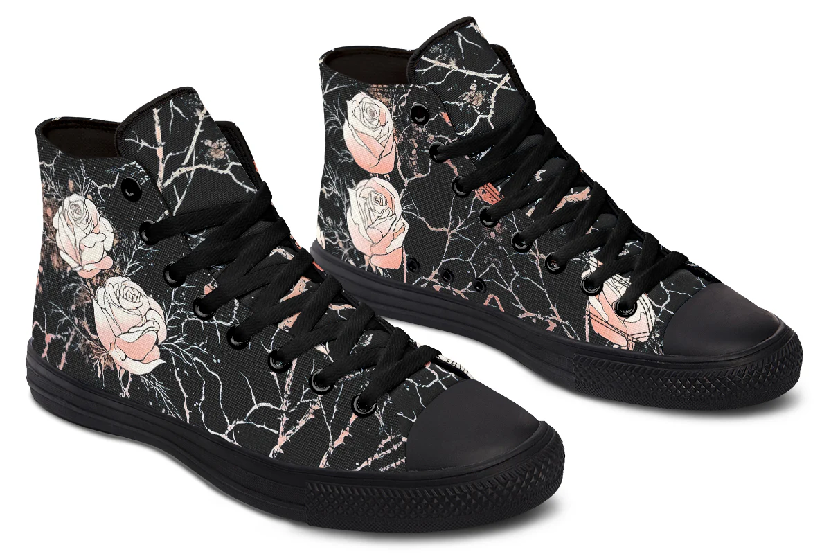 Blush Kintsugi Rose High Tops - Image 5