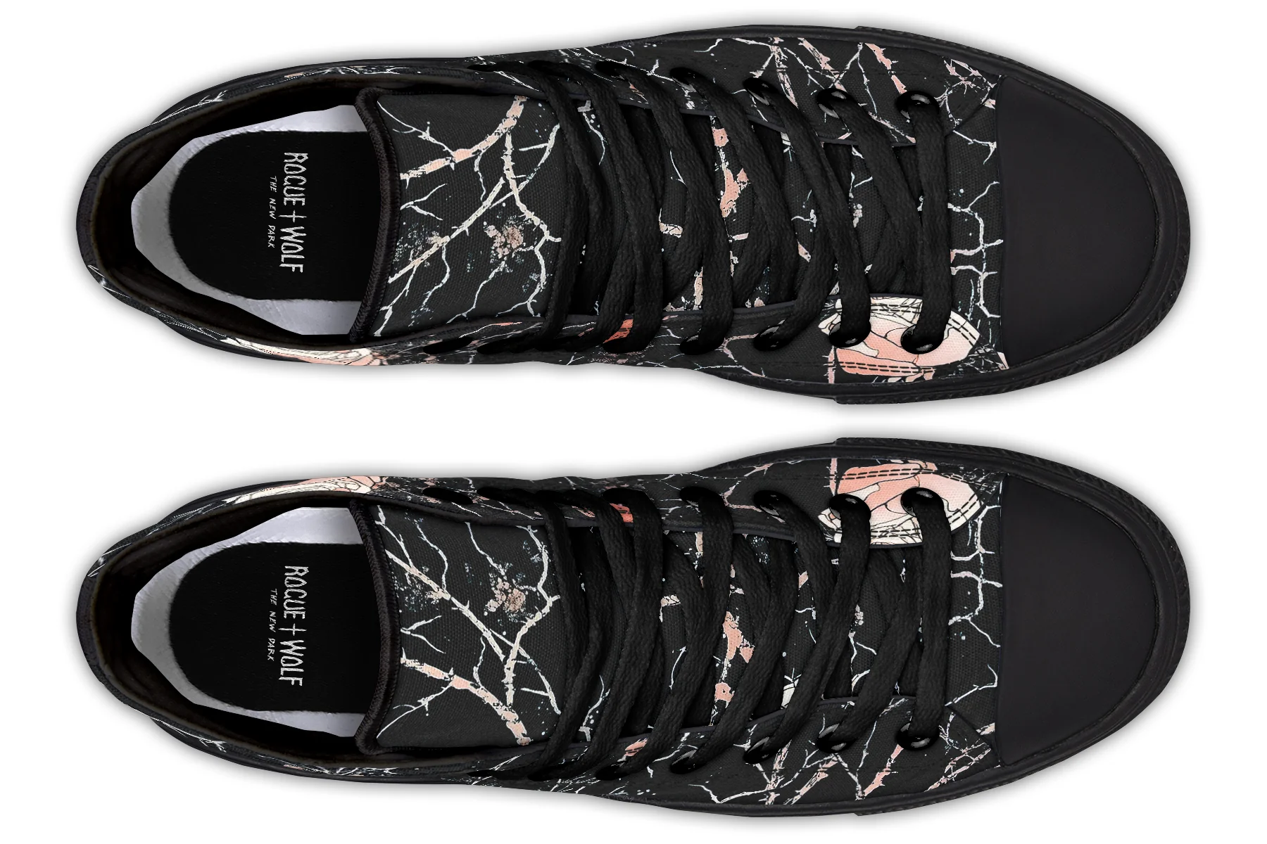 Blush Kintsugi Rose High Tops - Image 9