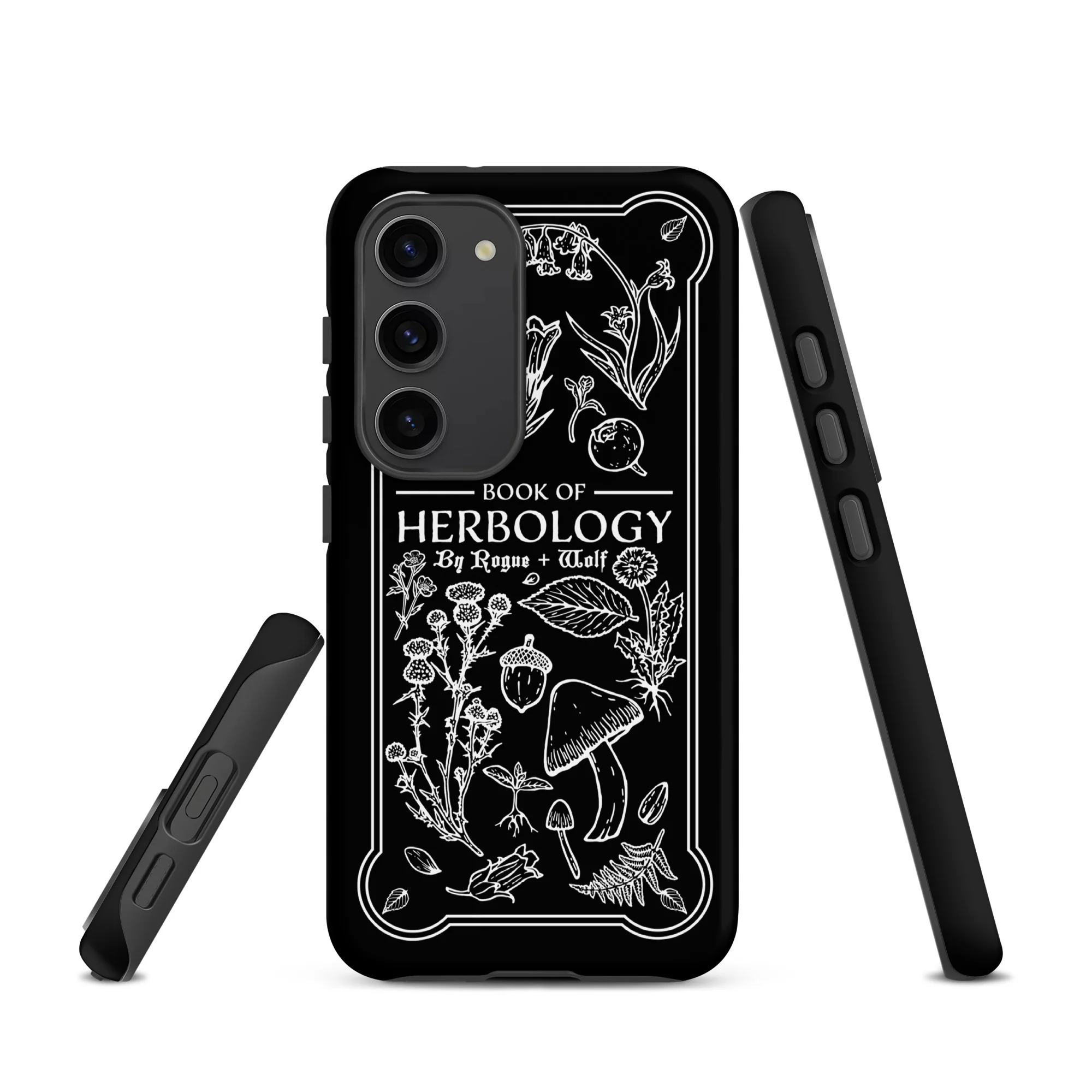 Book of Herbology B&W Tough Phone Case for Samsung - Image 17