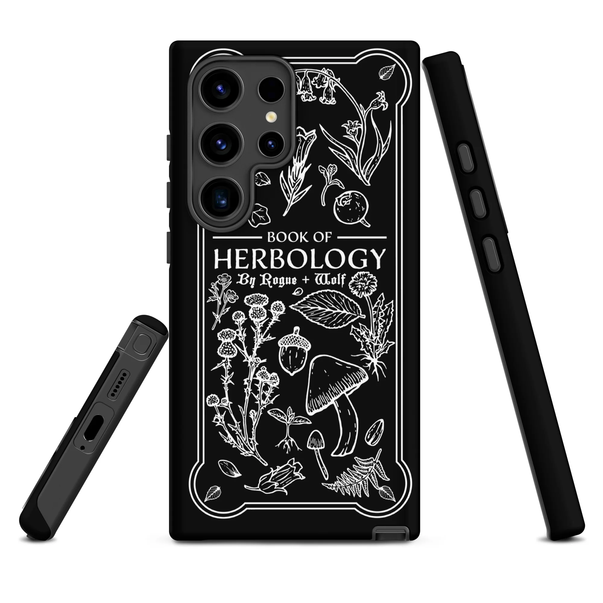 Book of Herbology B&W Tough Phone Case for Samsung - Image 23