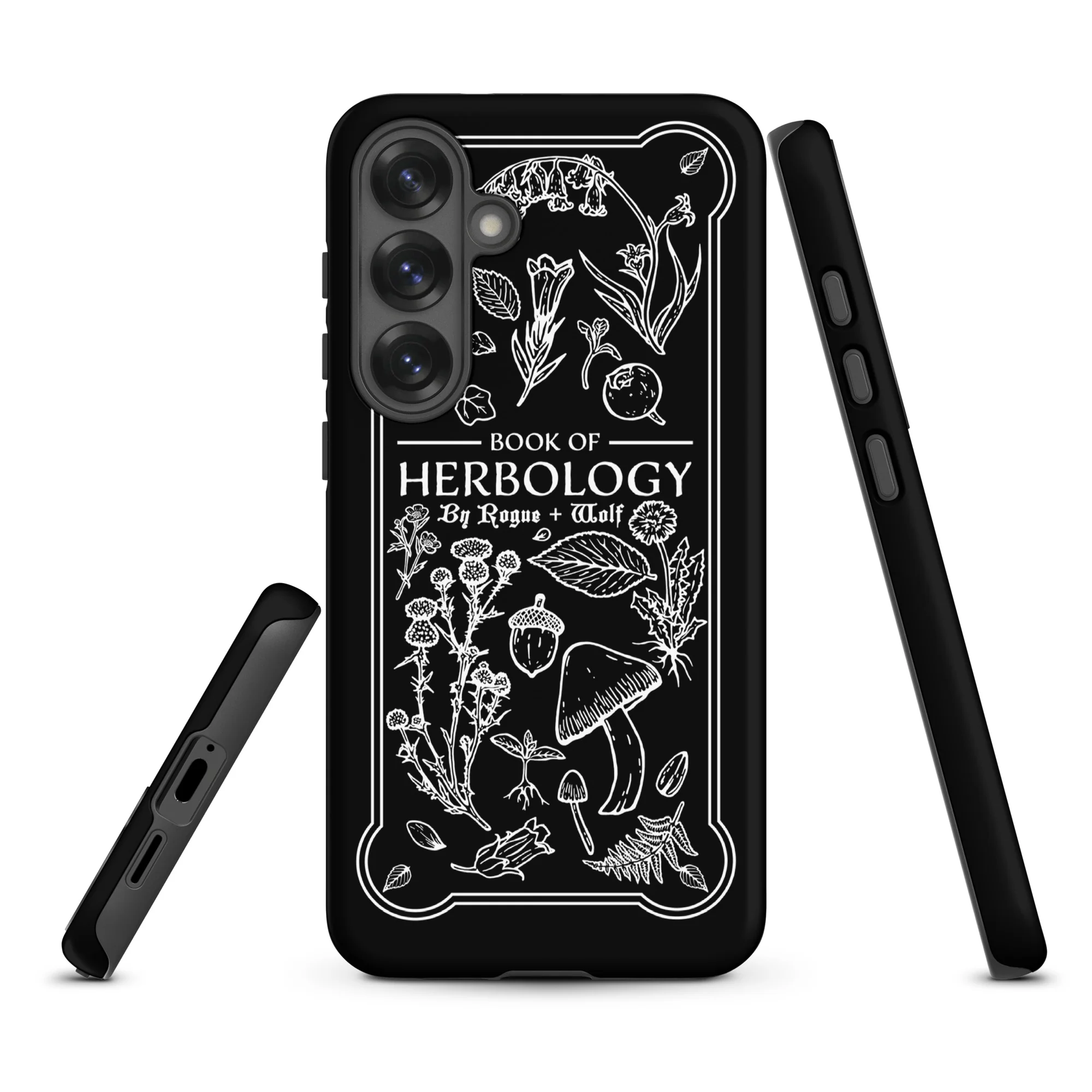 Book of Herbology B&W Tough Phone Case for Samsung - Image 25