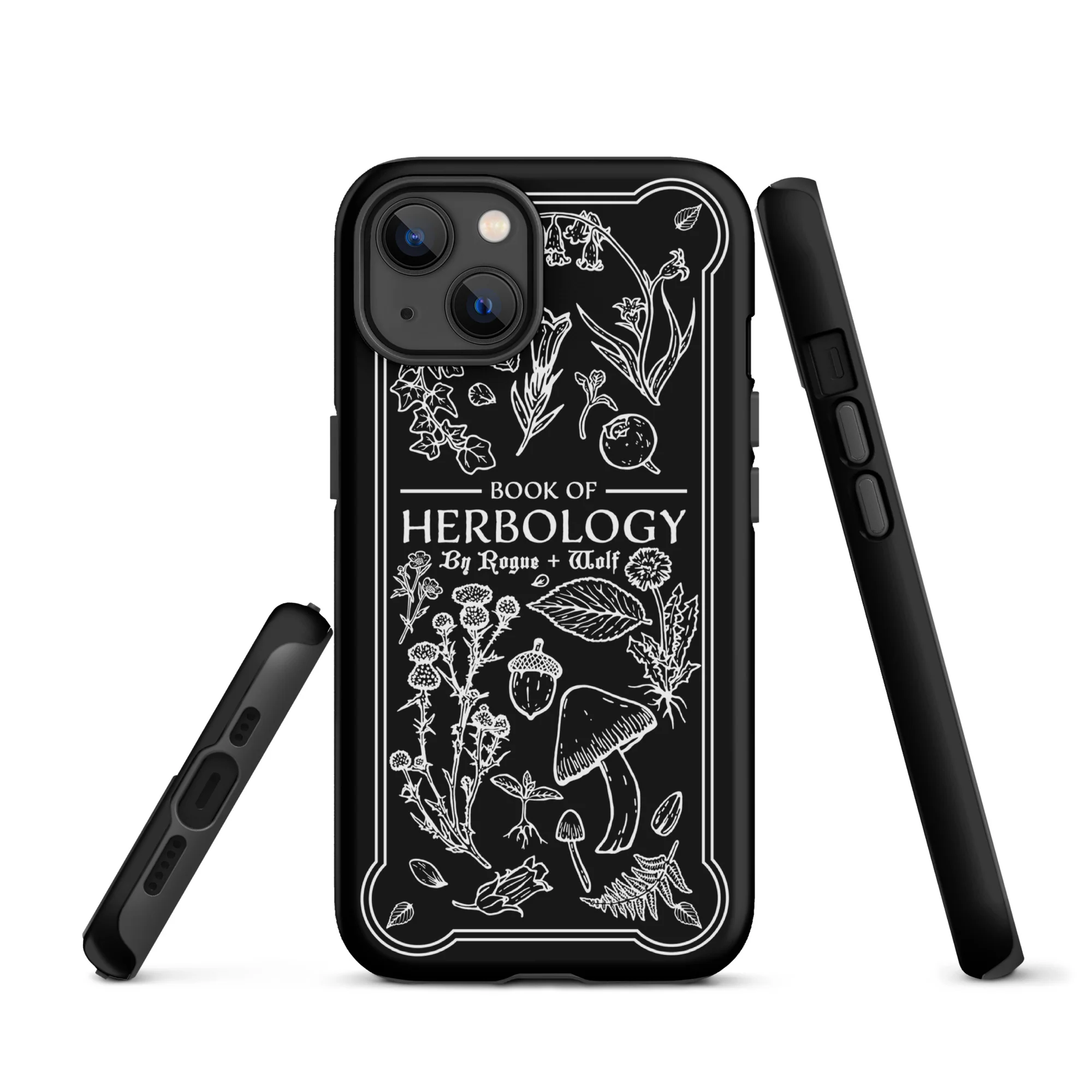 Book of Herbology B&W Tough Phone Case for iPhone - Image 11