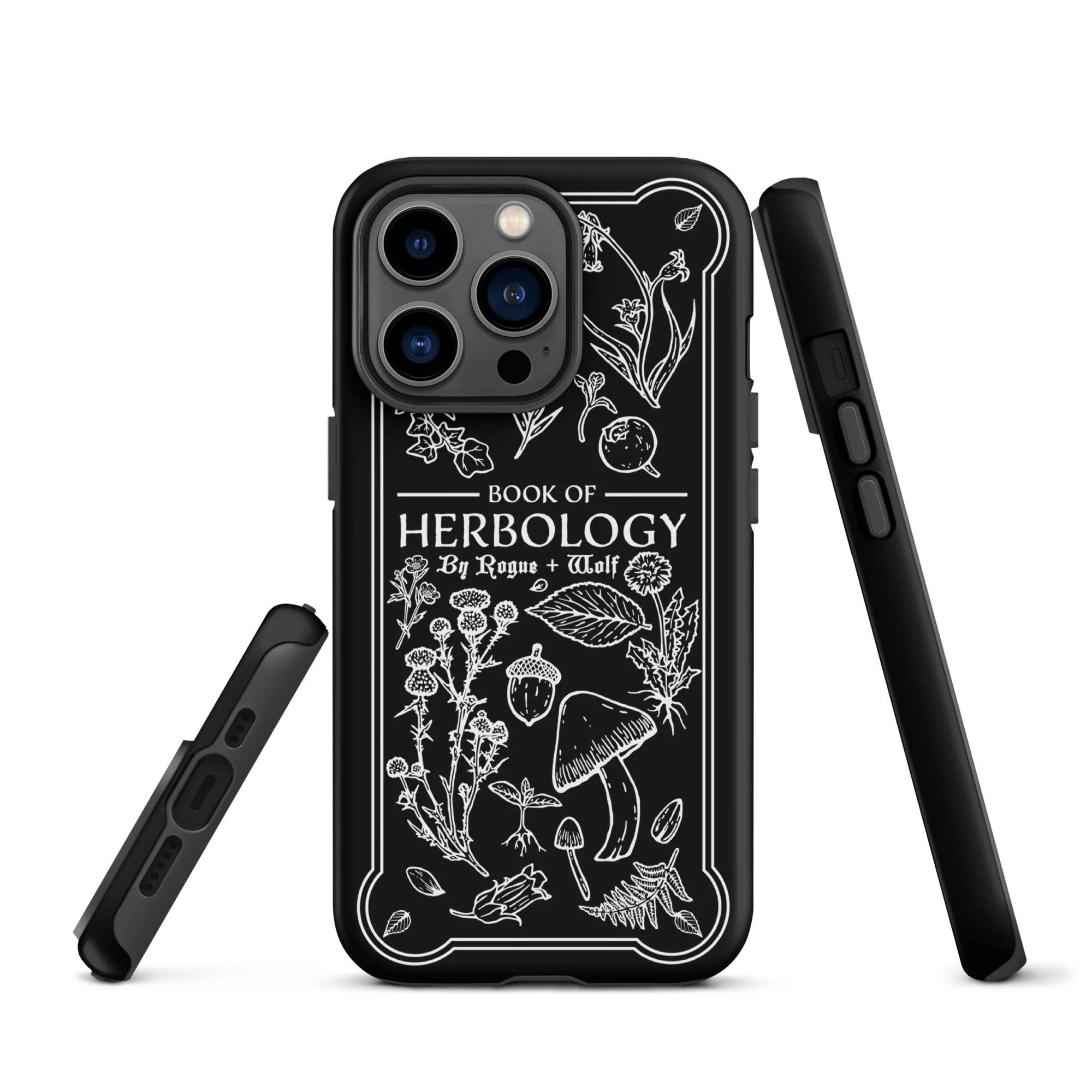 Book of Herbology B&W Tough Phone Case for iPhone - Image 12