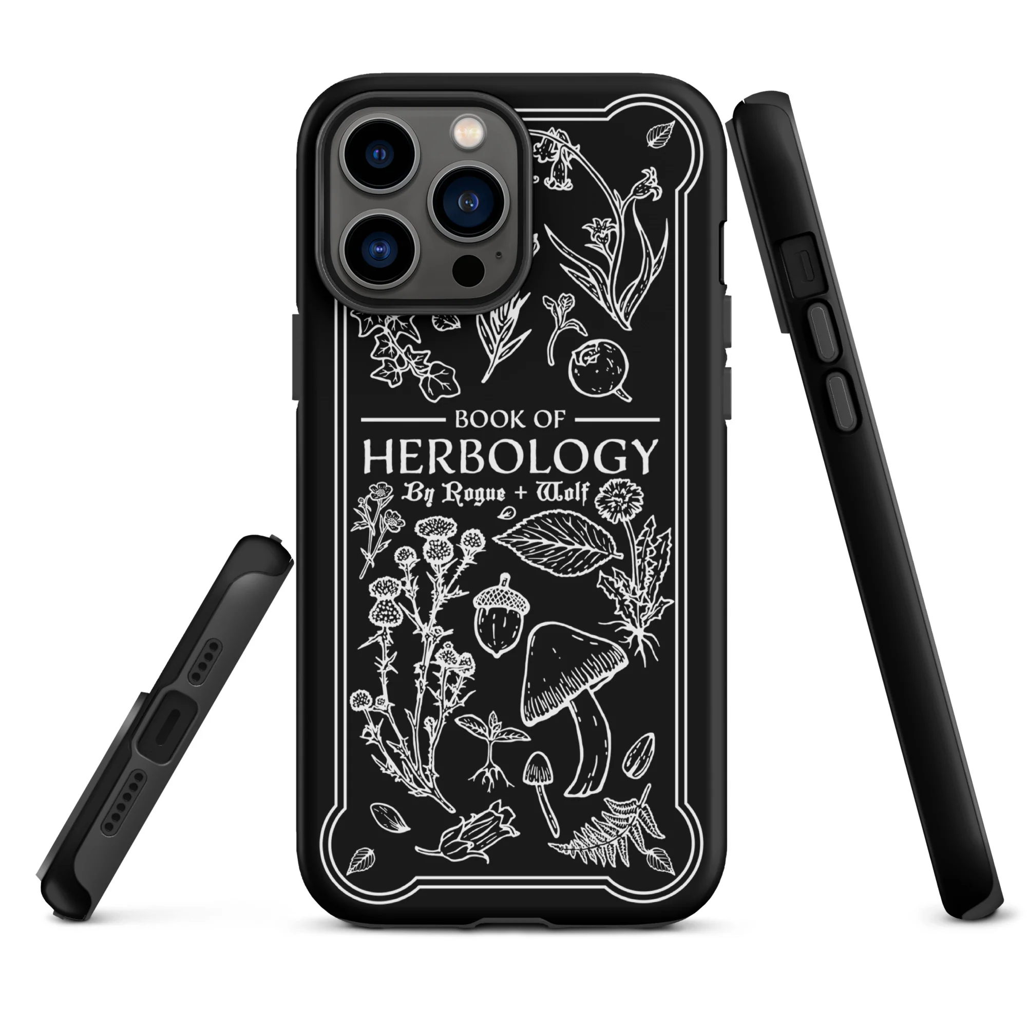 Book of Herbology B&W Tough Phone Case for iPhone - Image 13