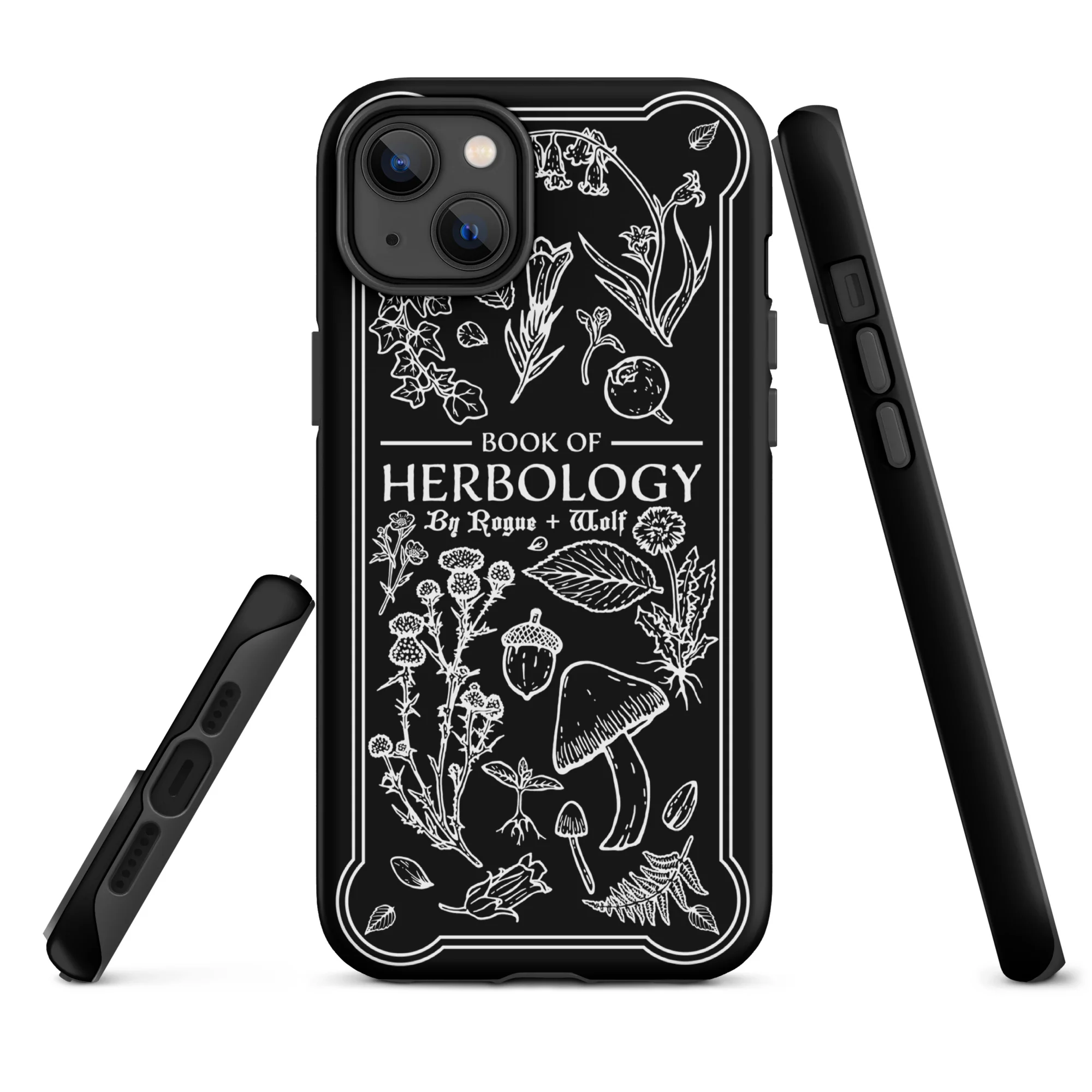 Book of Herbology B&W Tough Phone Case for iPhone - Image 15