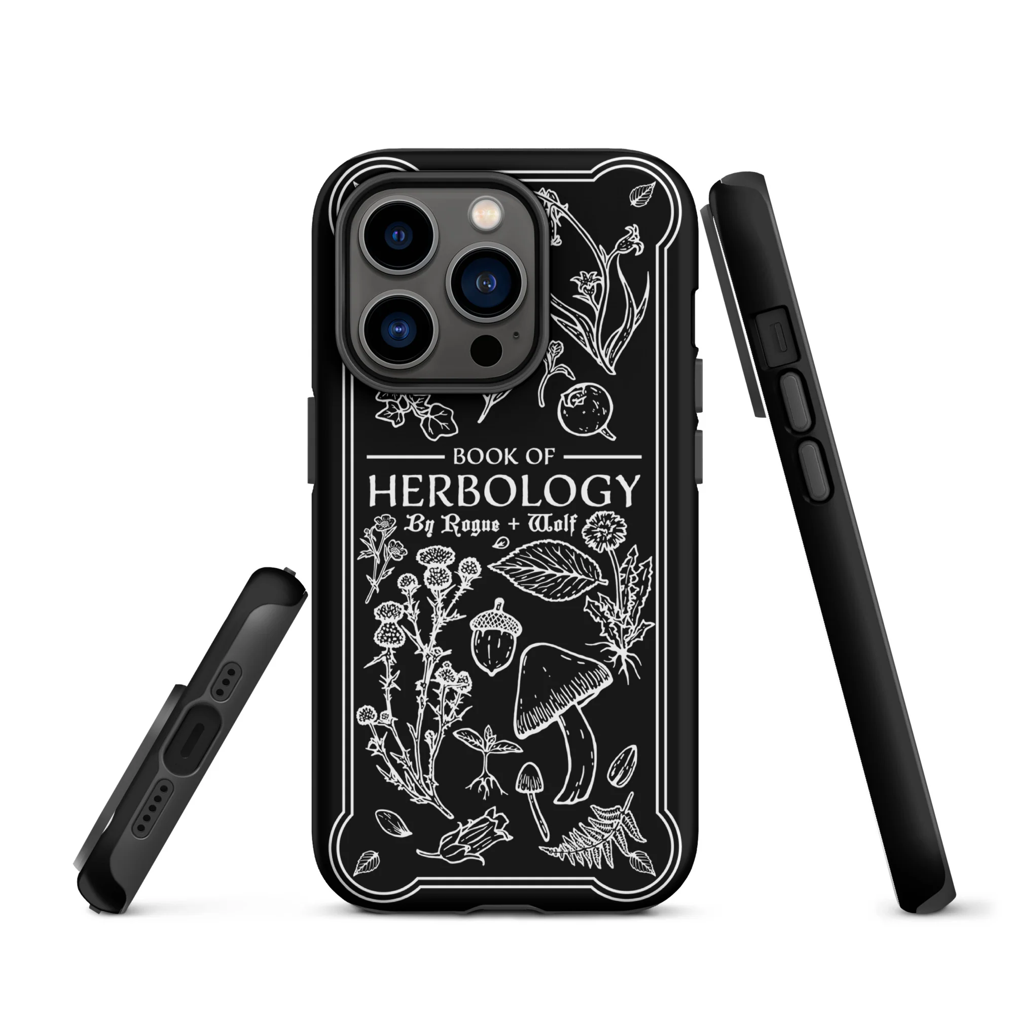 Book of Herbology B&W Tough Phone Case for iPhone - Image 16