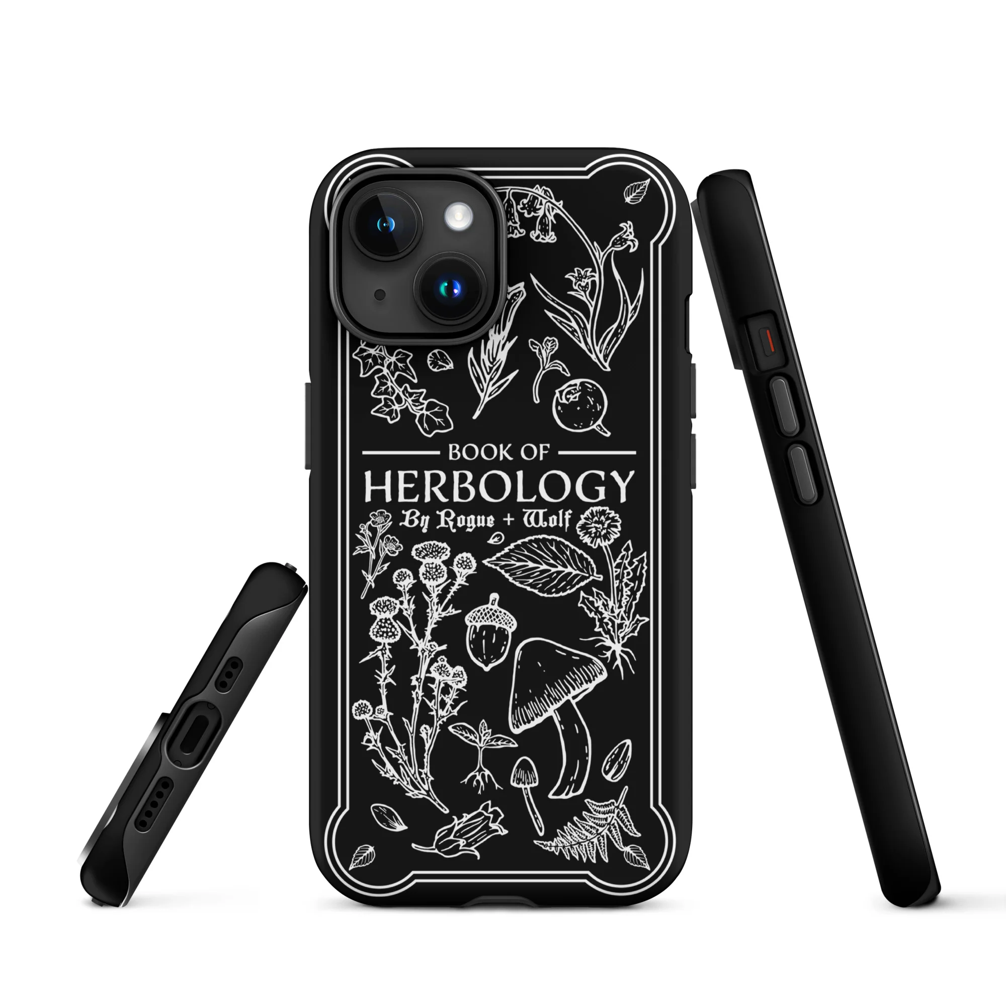 Book of Herbology B&W Tough Phone Case for iPhone - Image 18
