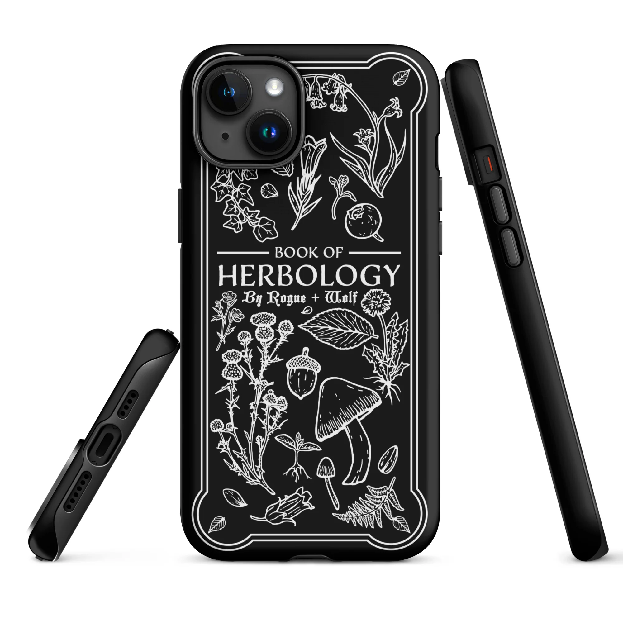 Book of Herbology B&W Tough Phone Case for iPhone - Image 19