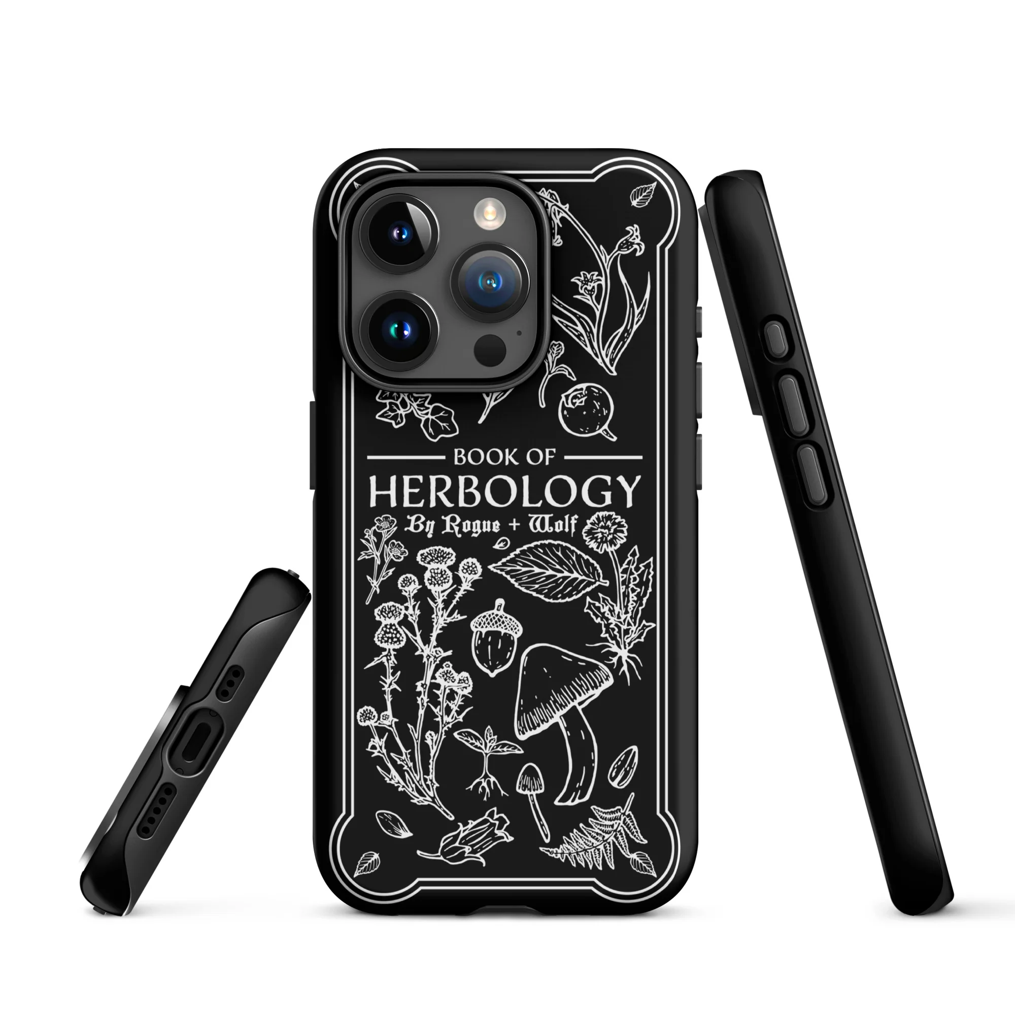 Book of Herbology B&W Tough Phone Case for iPhone - Image 20