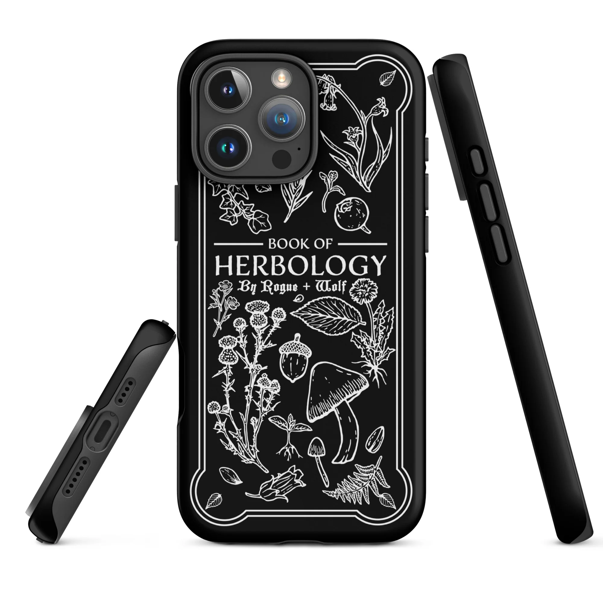 Book of Herbology B&W Tough Phone Case for iPhone - Image 22