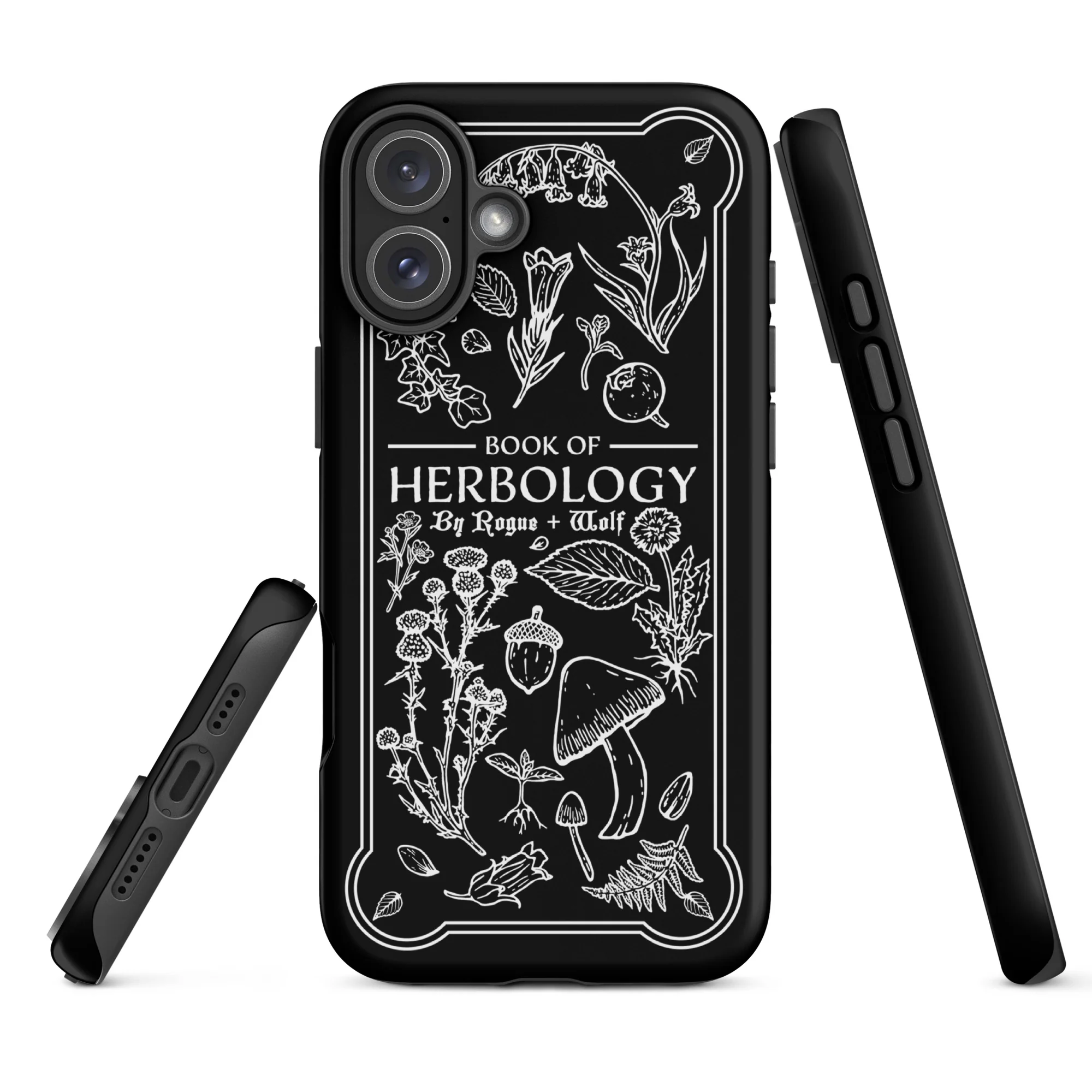 Book of Herbology B&W Tough Phone Case for iPhone - Image 24