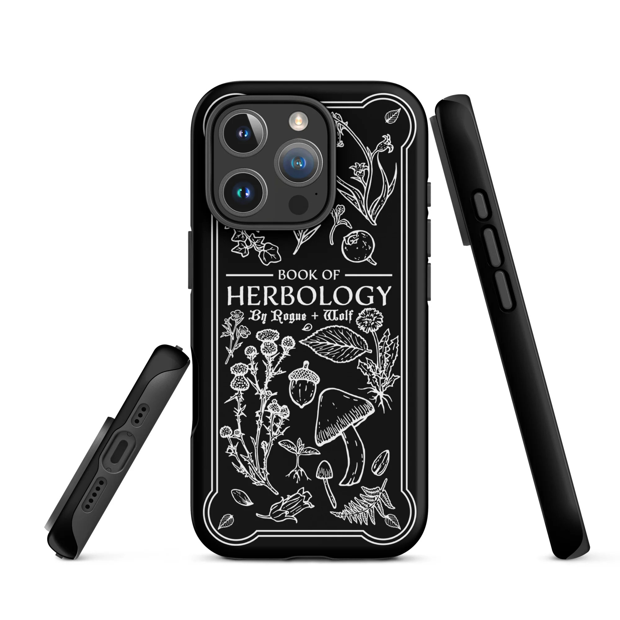 Book of Herbology B&W Tough Phone Case for iPhone - Image 25