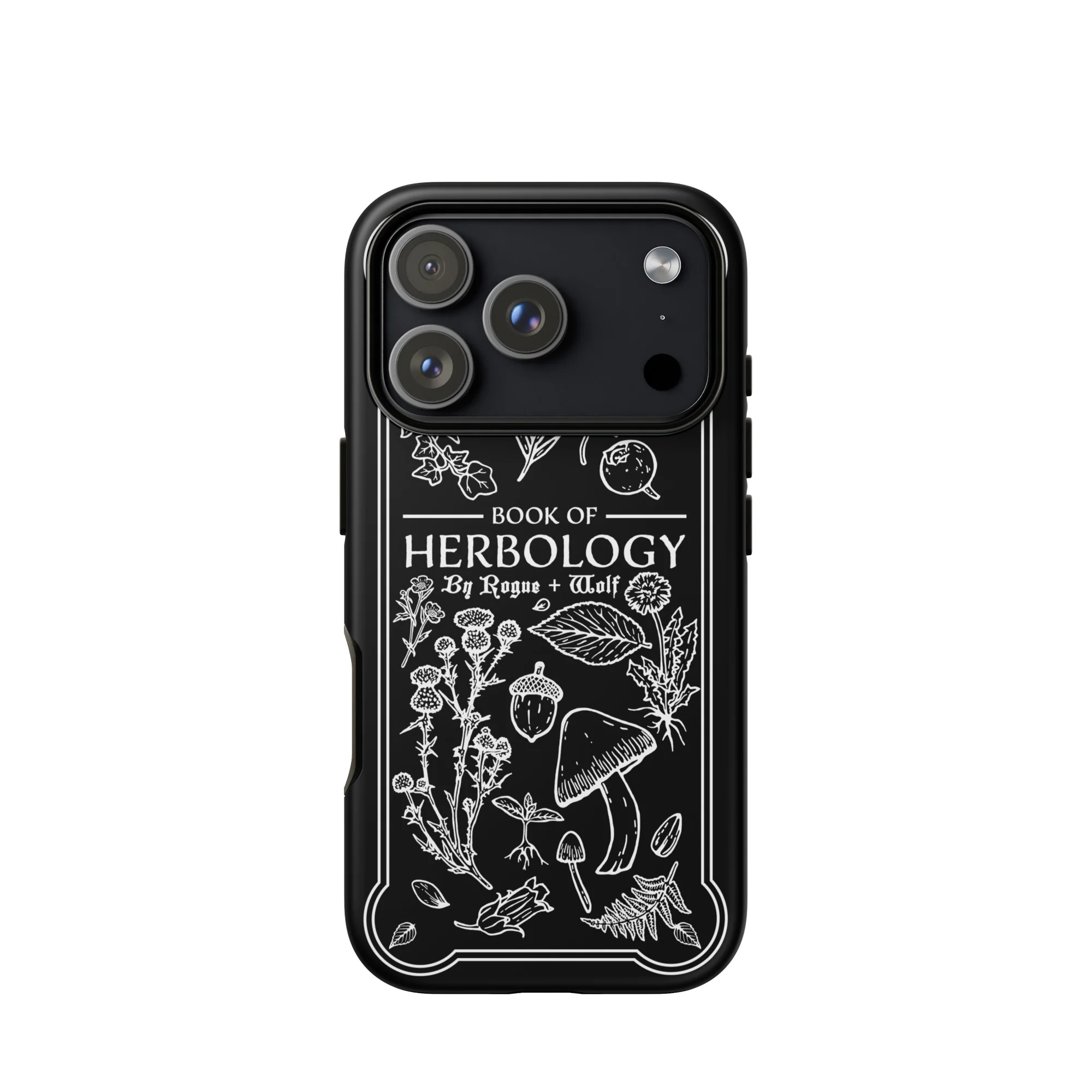 Book of Herbology B&W Tough Phone Case for iPhone - Image 28