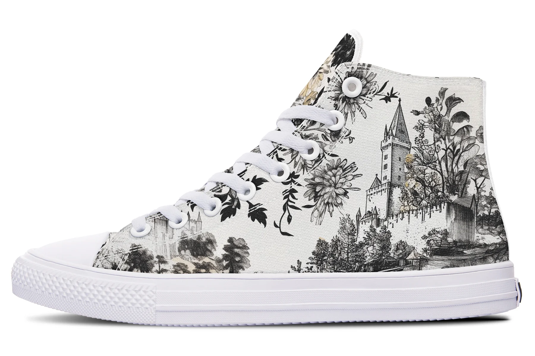 Castle in Bloom High Tops - Image 10