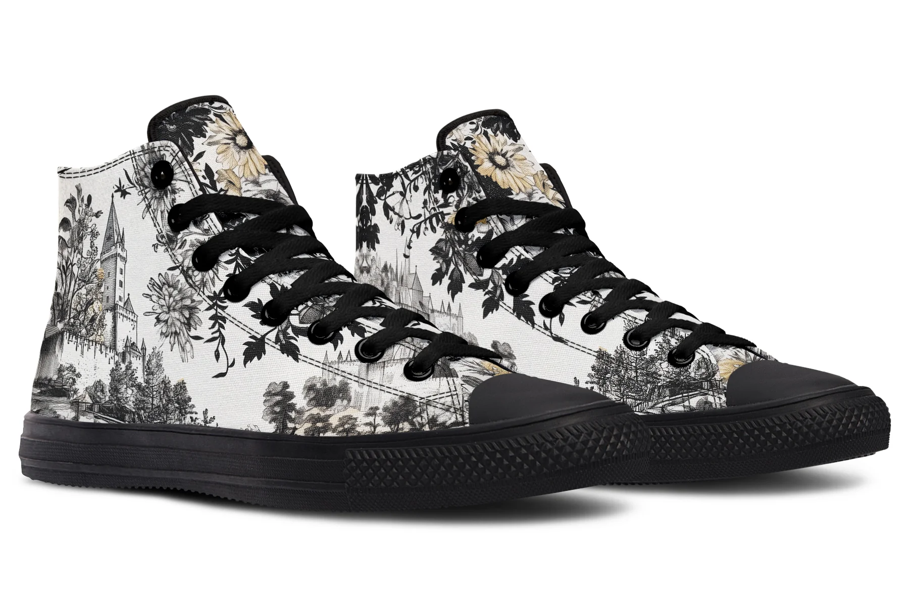 Castle in Bloom High Tops - Image 4