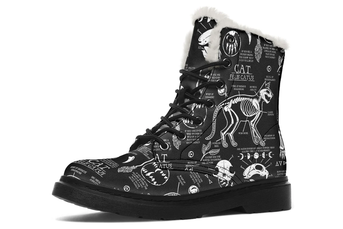 Cat Study Winter Boots
