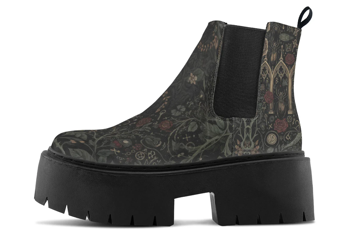 Cathedral of Thorns Platform Chelsea Boots