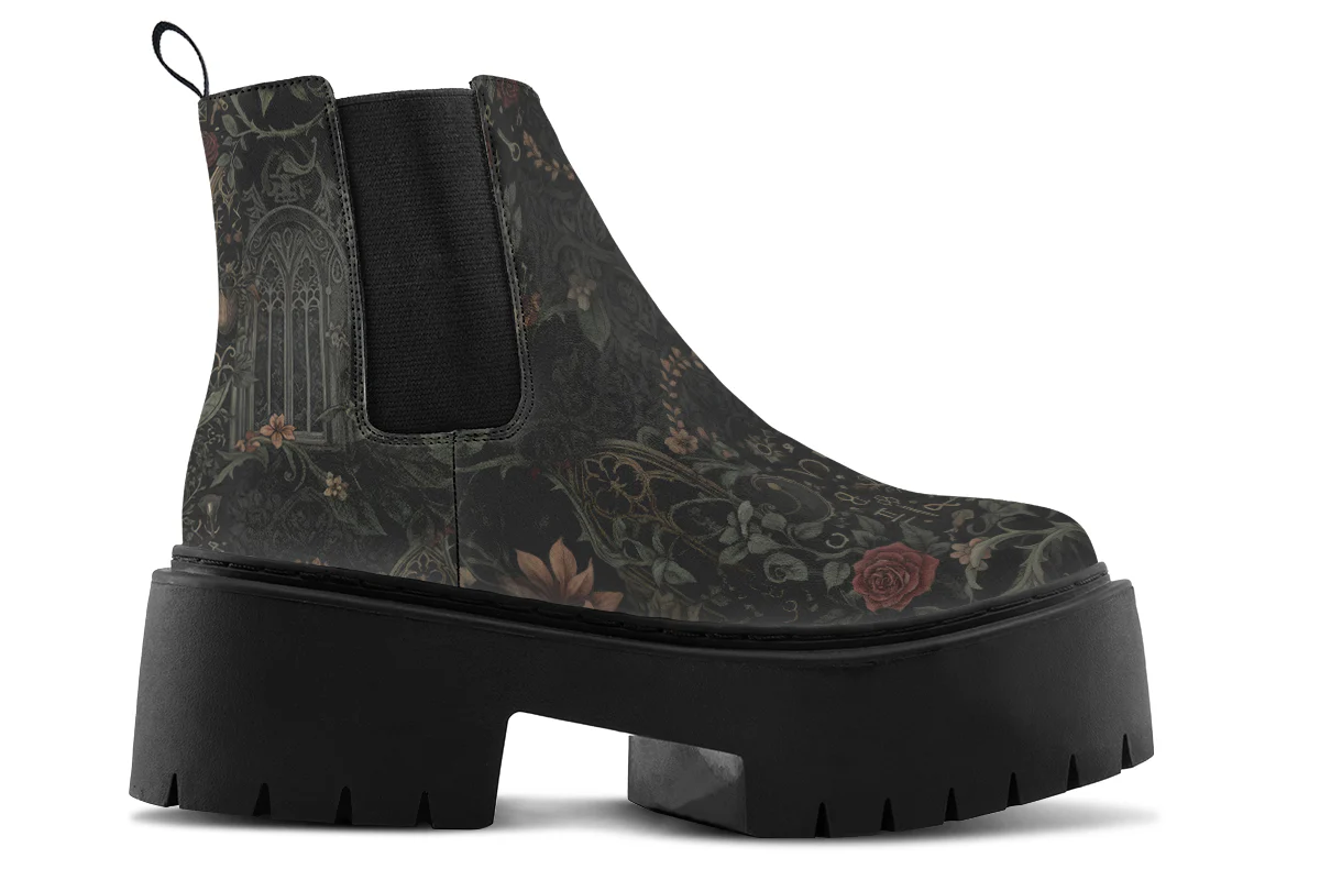 Cathedral of Thorns Platform Chelsea Boots - Image 2