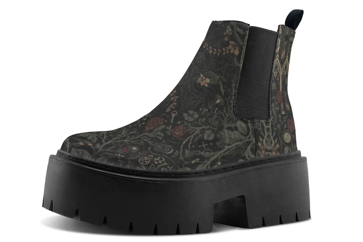 Cathedral of Thorns Platform Chelsea Boots - Image 3
