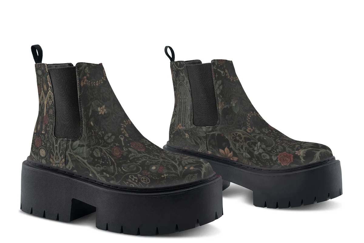 Cathedral of Thorns Platform Chelsea Boots - Image 5