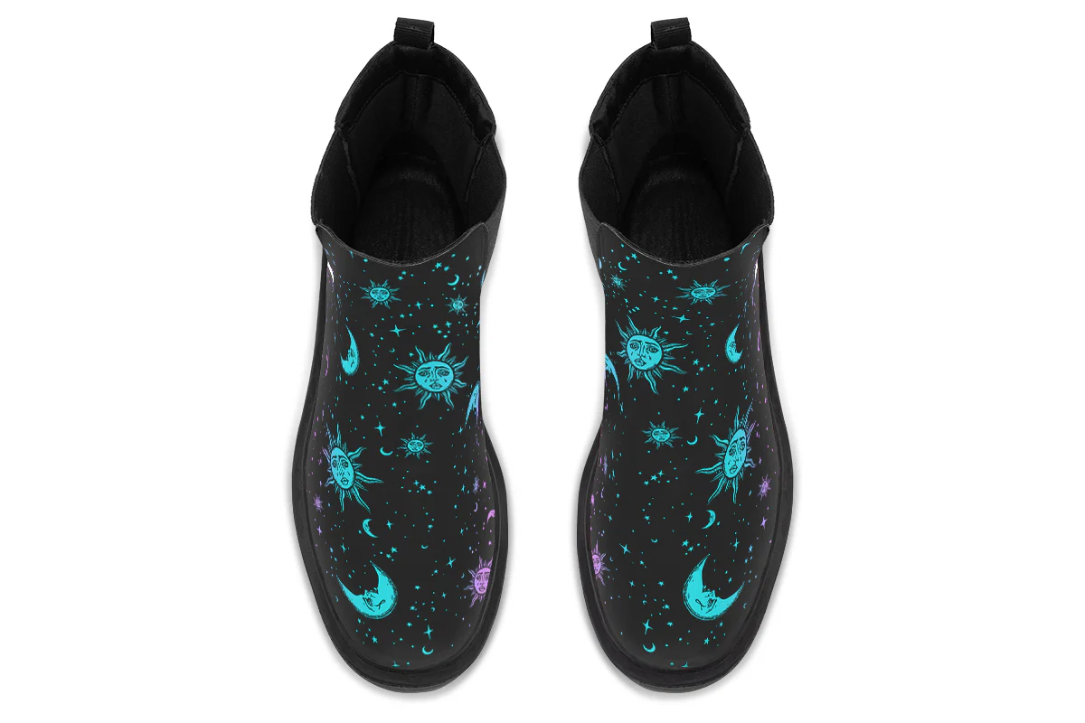 Celestial Pastel Platform Chelsea Boots - Image 8