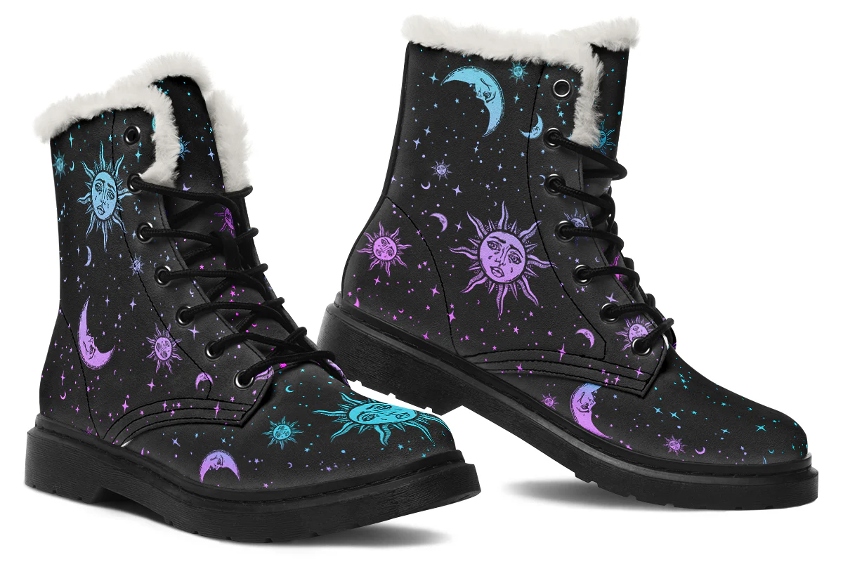 Celestial Pastel Winter Boots - Image 5