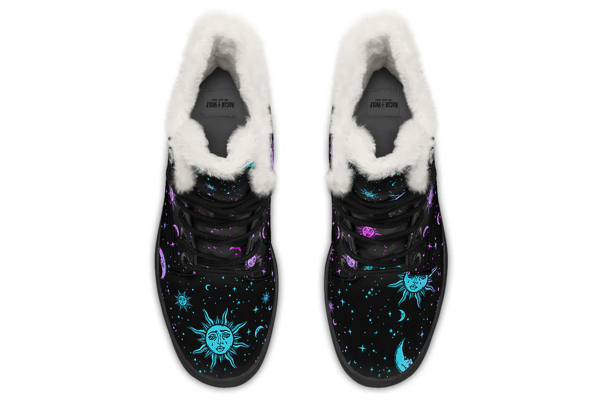 Celestial Pastel Winter Boots - Image 7
