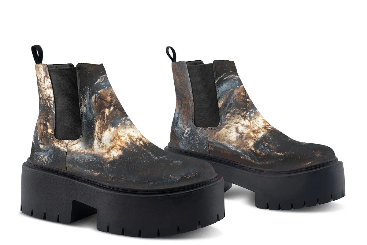 Charred Ore Platform Chelsea Boots - Image 5