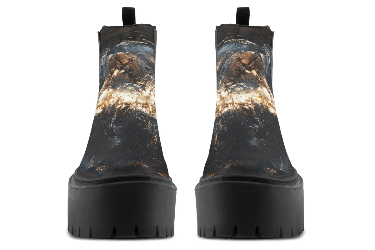 Charred Ore Platform Chelsea Boots - Image 7