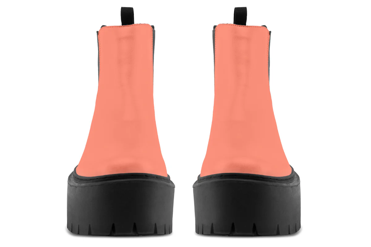 Coral Blush Platform Chelsea Boots - Image 7