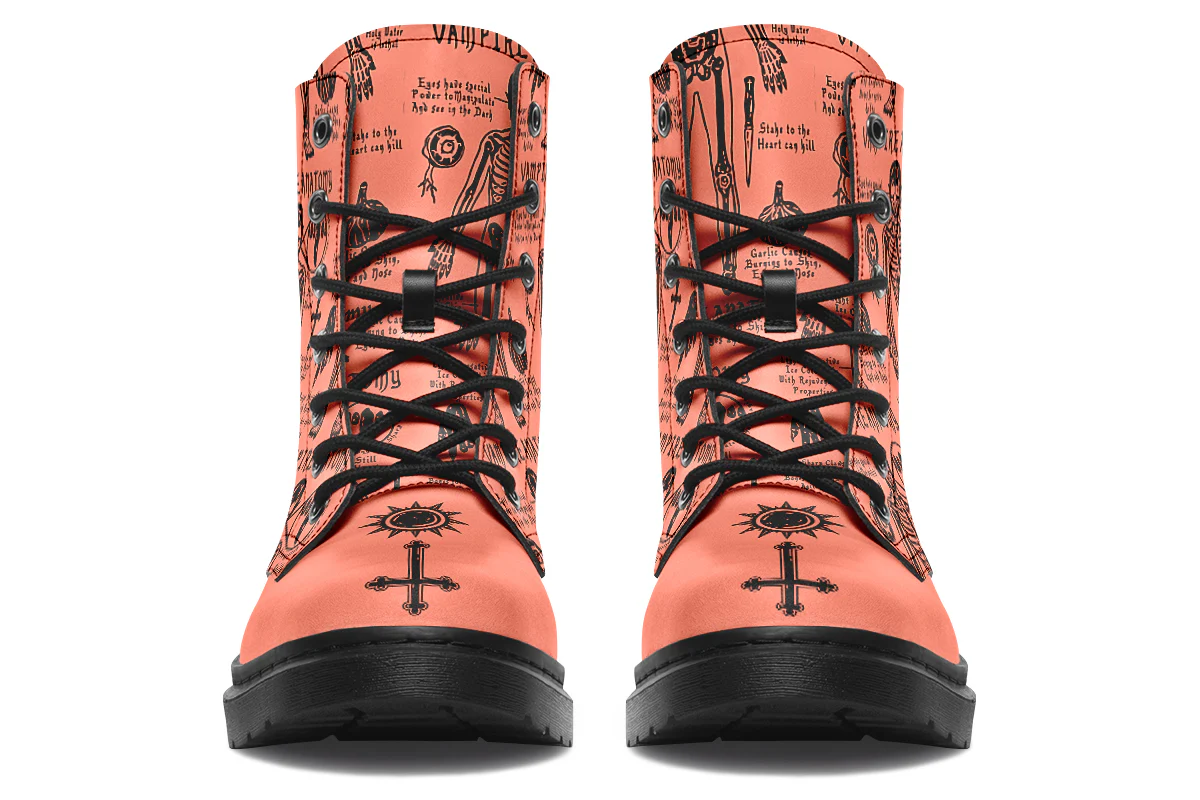 Coral Vampire Study Boots - Image 6