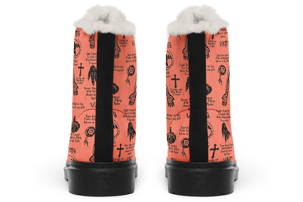 Coral Vampire Study Winter Boots - Image 4