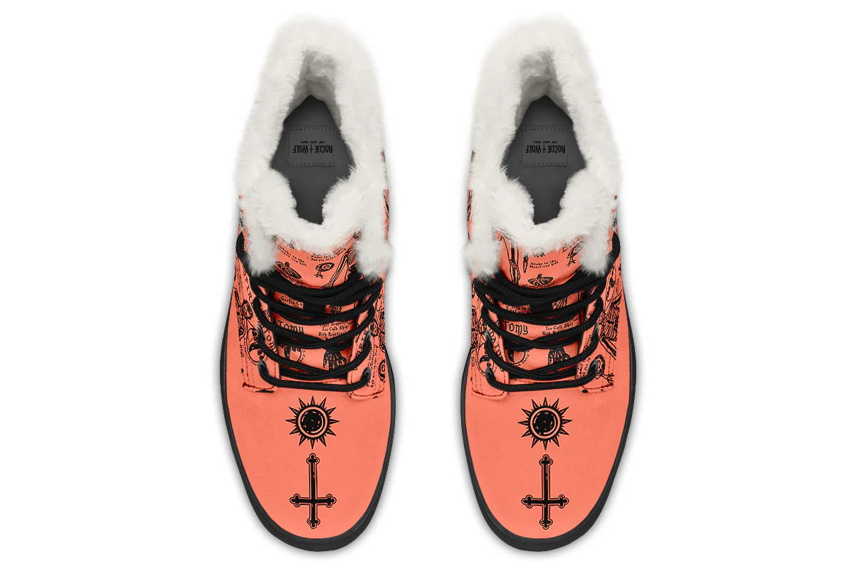 Coral Vampire Study Winter Boots - Image 7
