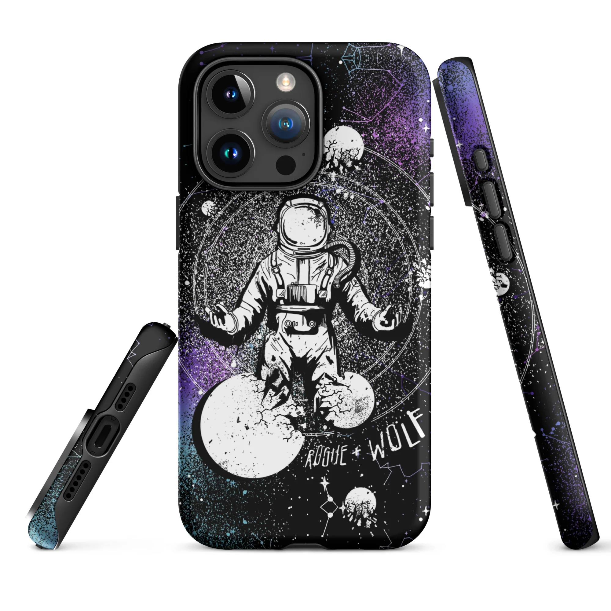 Cosmic Explorer Tough Phone Case for iPhone - Image 2