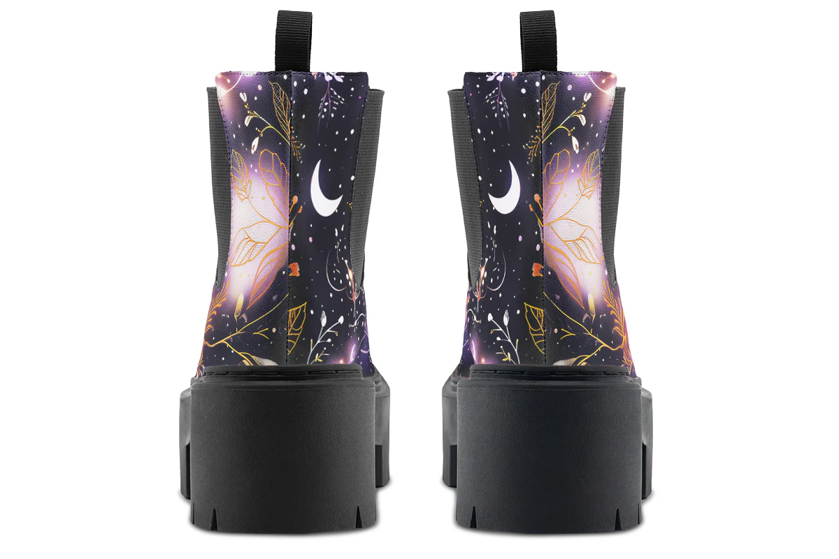 Cosmic Petals Platform Chelsea Boots - Image 6