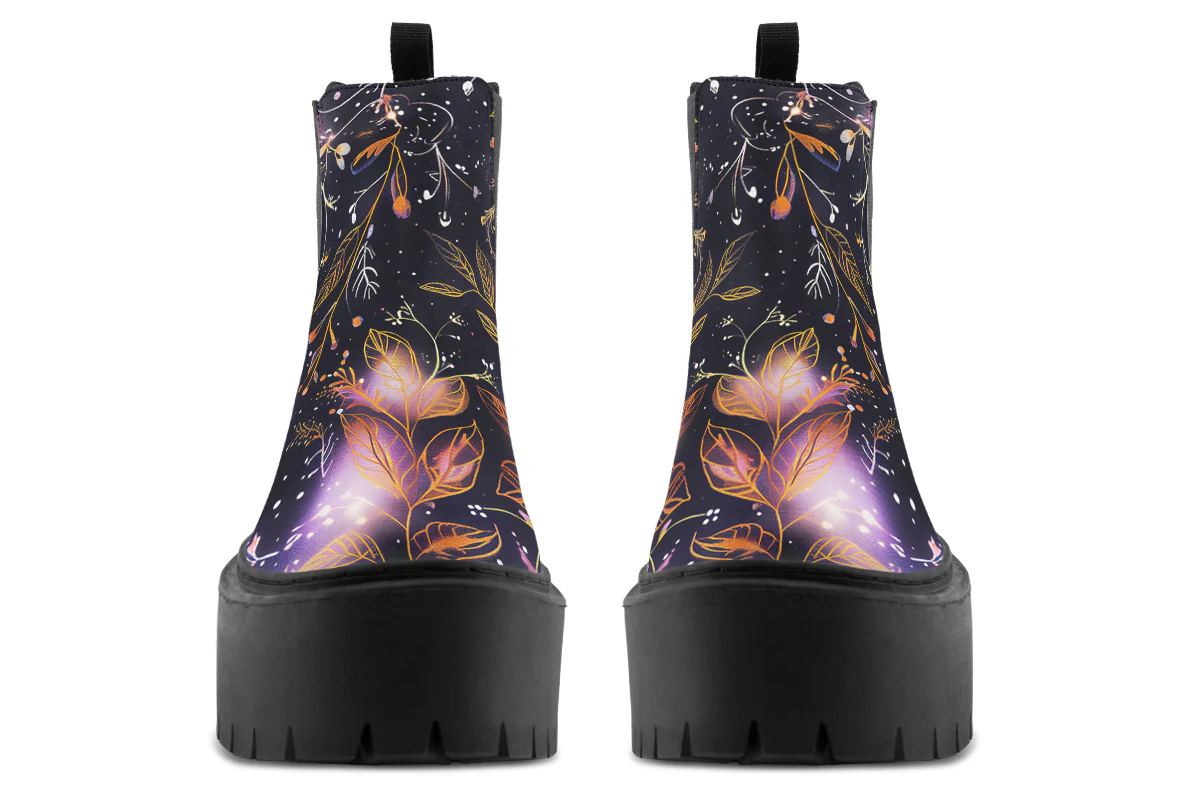 Cosmic Petals Platform Chelsea Boots - Image 7