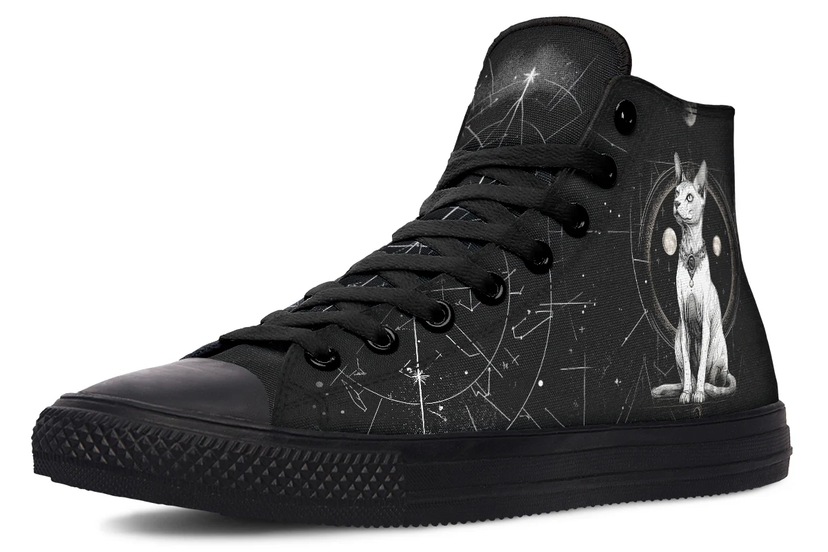 Cosmic Sphynx Cat High Tops - Image 2