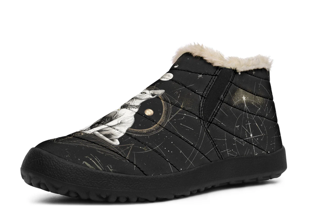 Cosmic Sphynx Cat Winter Sneakers - Image 2
