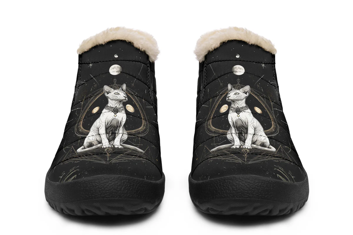 Cosmic Sphynx Cat Winter Sneakers - Image 4