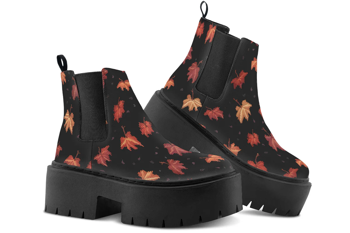 Cozy Autumn Platform Chelsea Boots - Image 4