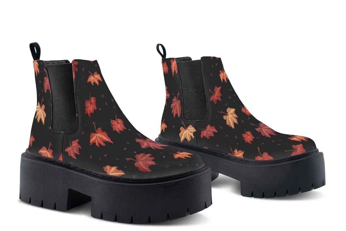 Cozy Autumn Platform Chelsea Boots - Image 5