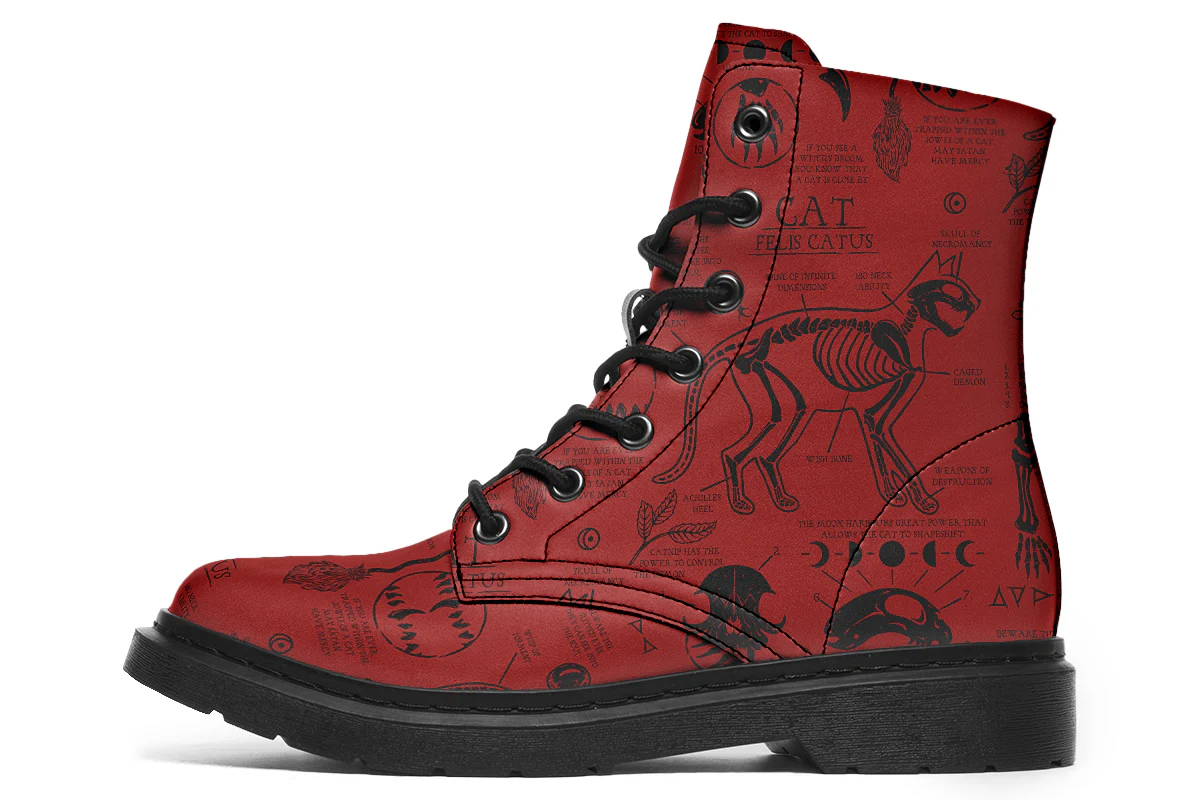 Crimson Cat Study Boots