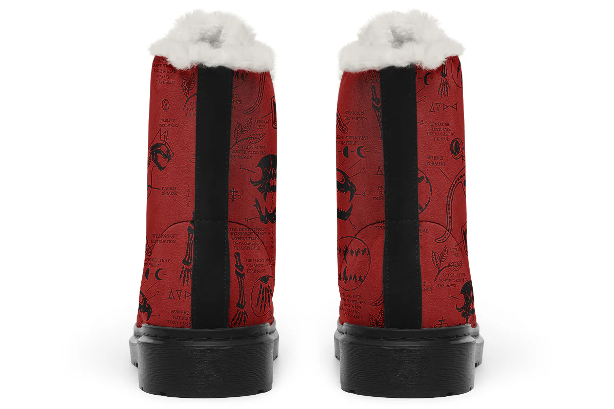 Crimson Cat Study Winter Boots - Image 4