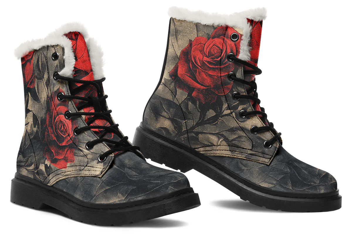 Crimson Thorns Winter Boots - Image 5