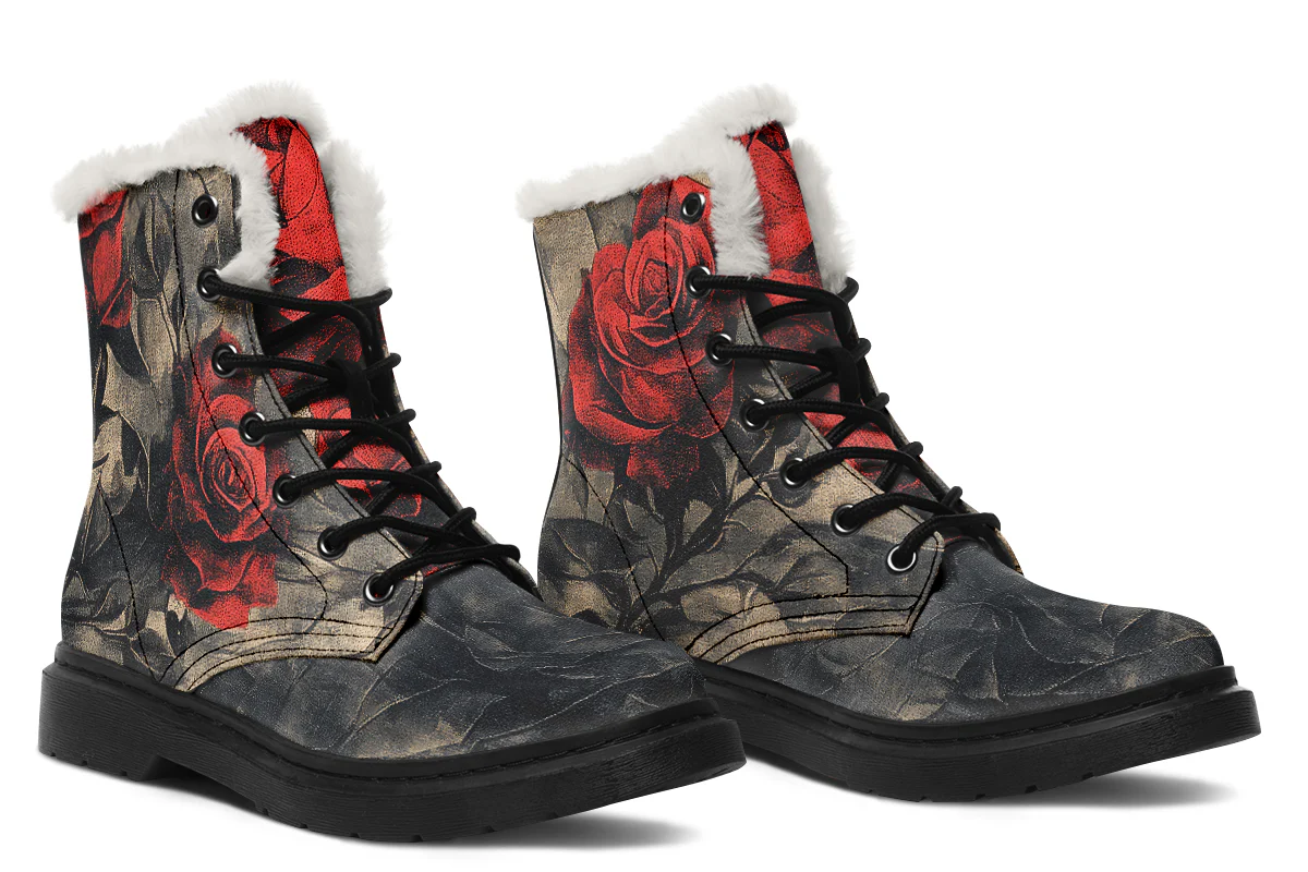 Crimson Thorns Winter Boots - Image 6