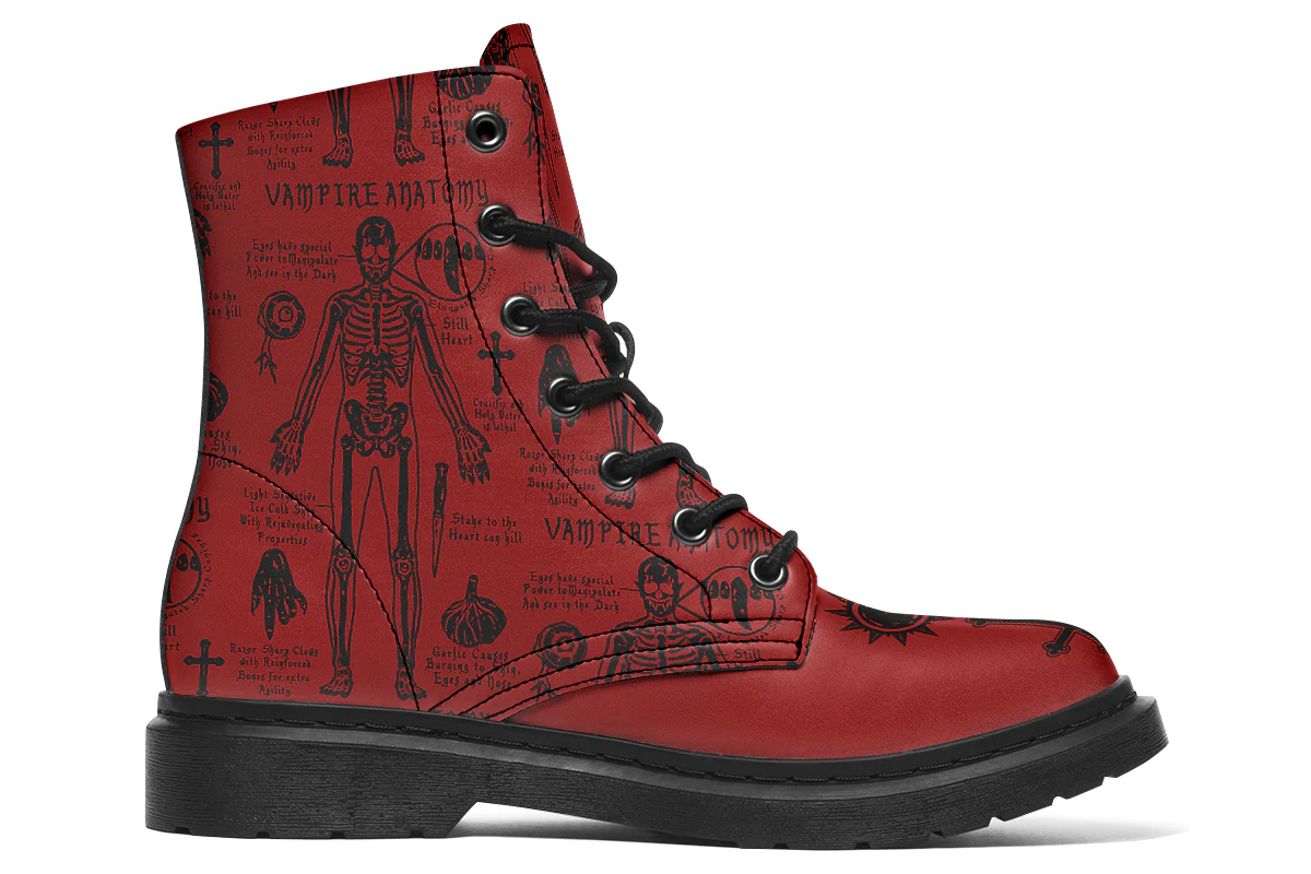 Crimson Vampire Study Boots - Image 3