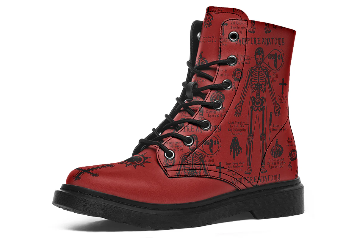 Crimson Vampire Study Boots - Image 4